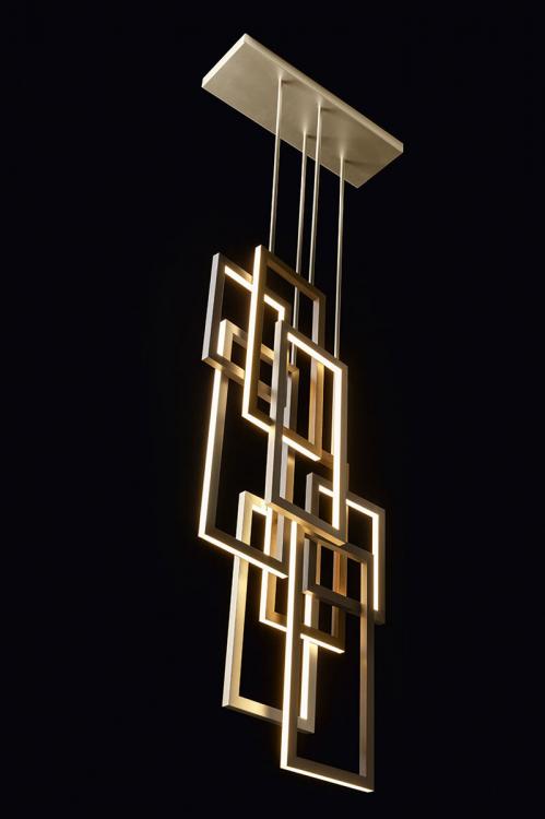 Edge suspended lamp - Double unit - Vertical version