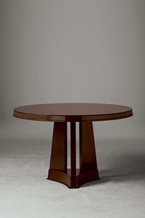 Murat table in Cioccolato lacquered finish