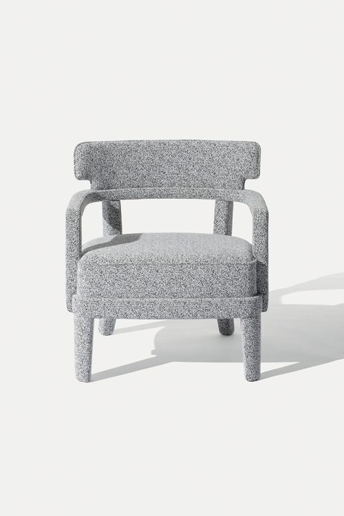 Zoe small armchair totally covering in fabric