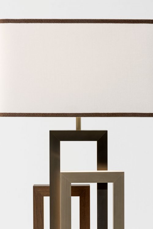 Edge table lamp - with lampshade