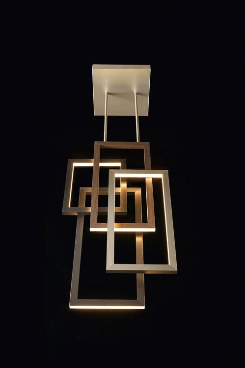 Edge suspended lamp - Single unit - Vertical version