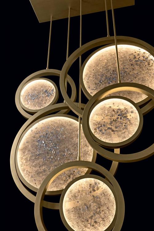 Moon suspended lamp - five units