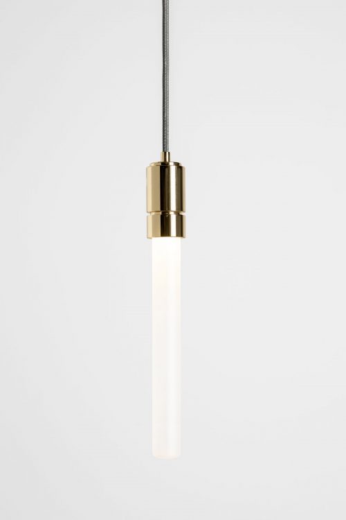 Ducale Flute Down - Suspended Lamp - Single Unit - Smooth glass