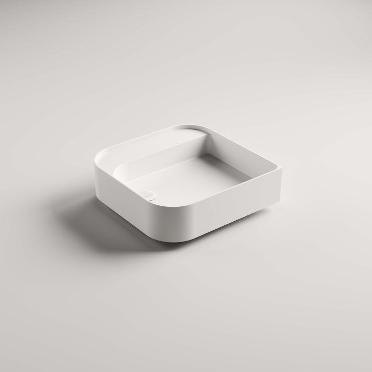 Leaf countertop washbasin in Lightfeel