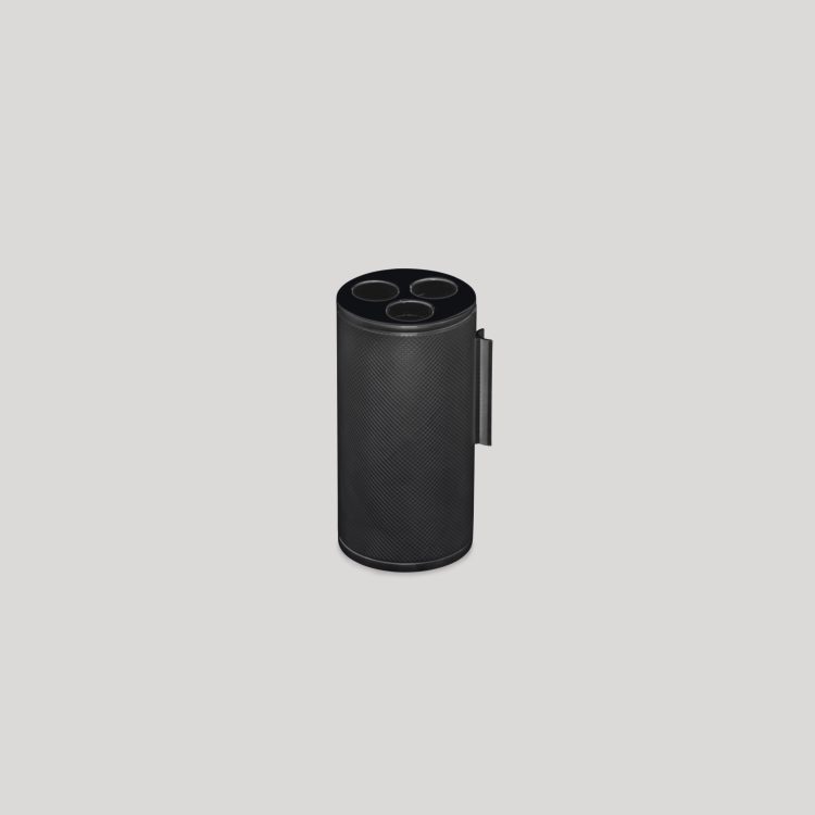 Wall mounted toothbrush holder